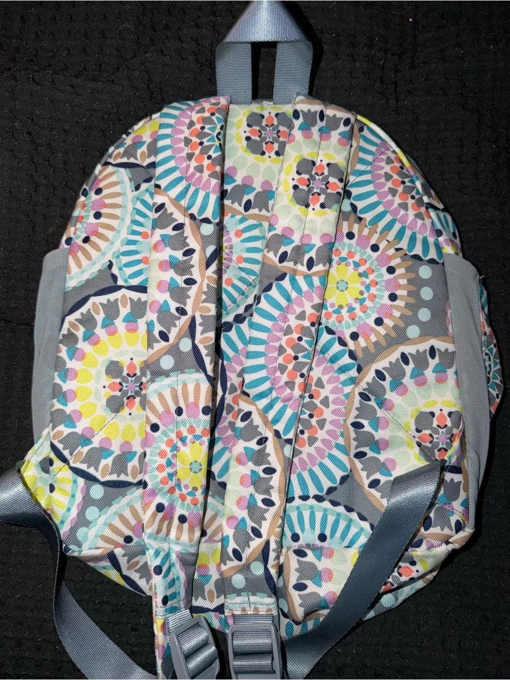 Vera Bradley Gray Multicolor Medallion Backpack